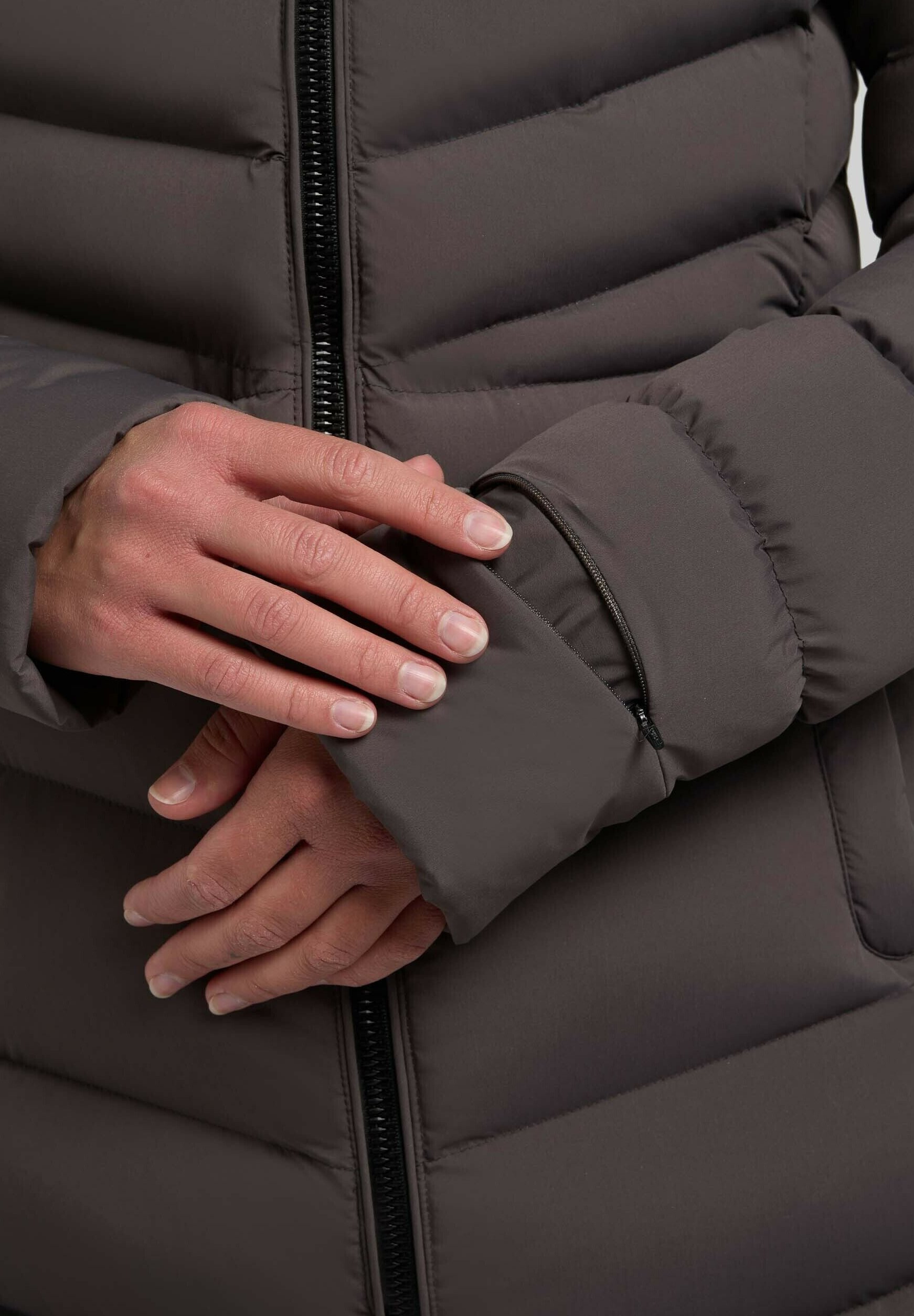 khujo Zimní kabát - grafitově šedá