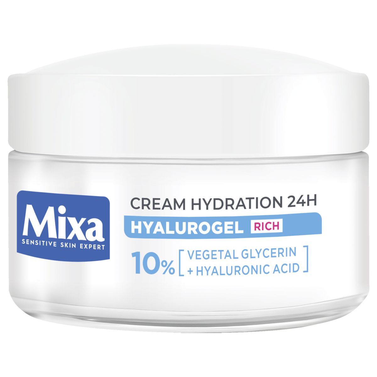 Mixa intensivt återfuktande ansiktskräm för känslig, torr och mycket torr hud 50ml Hyalurogel