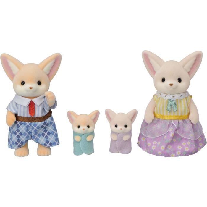 Bambola - SYLVANIAN FAMILIES - Famiglia Fennec - Multicolore - Articolata e vestita con cura