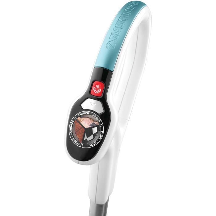 BLACK & DECKER FSM1630-QS - Scopa a vapore con testina Delta - 1600 W - 4 accessori - Bianco/Blu
