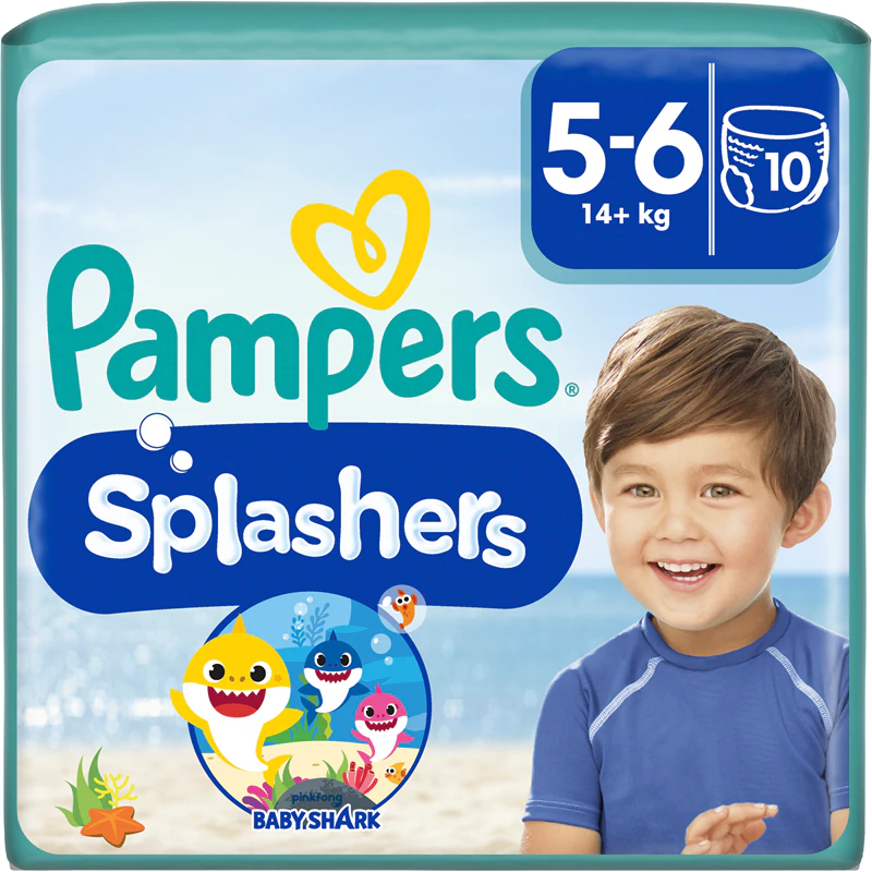 Plienky Pampers Splashers 5-6 ks