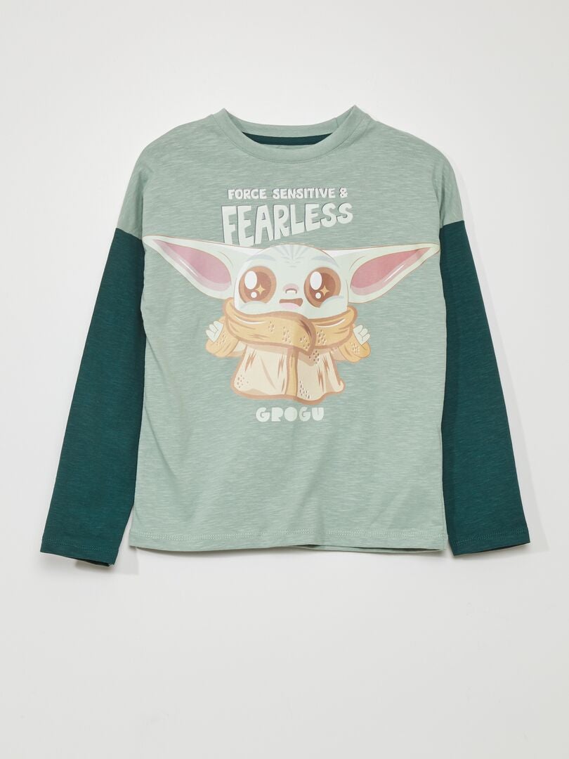 Camiseta com efeito 2 em 1 de 'Star Wars' - VERDE