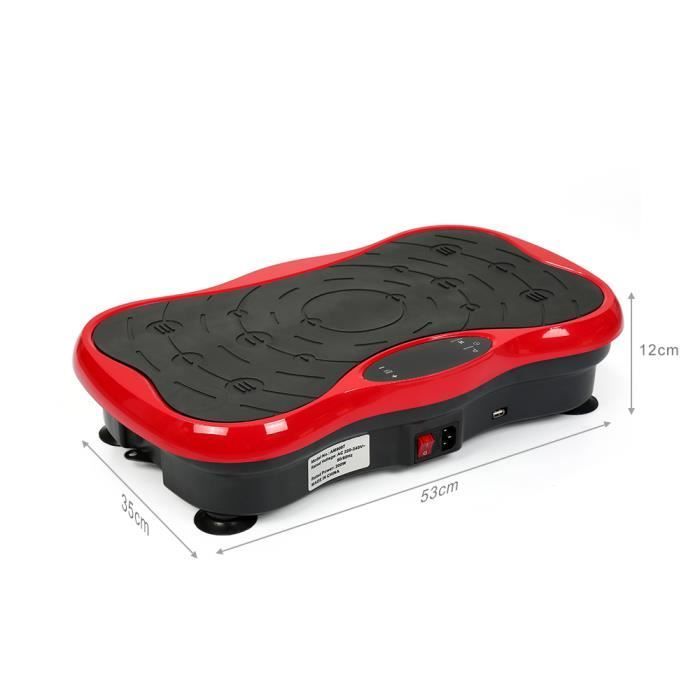LCD Vibration Plate - WILLONIN - Red - Resistance Bands - Bluetooth