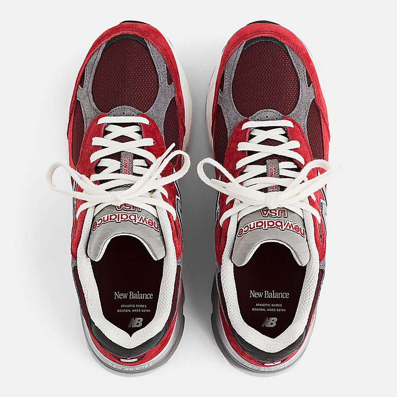 Férfi változat, MADE in USA 990v3 - NB Scarlet márványozott fejjel