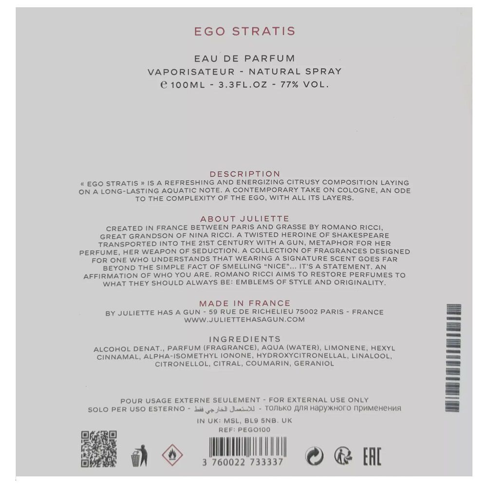 Juliette ima pištolo Ego Stratis