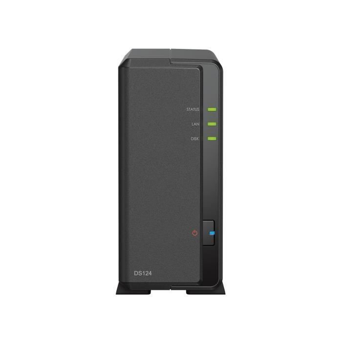 NAS-Server – SYNOLOGY – DS124 – 12 TB – RAID 1 – Gigabit-Ethernet