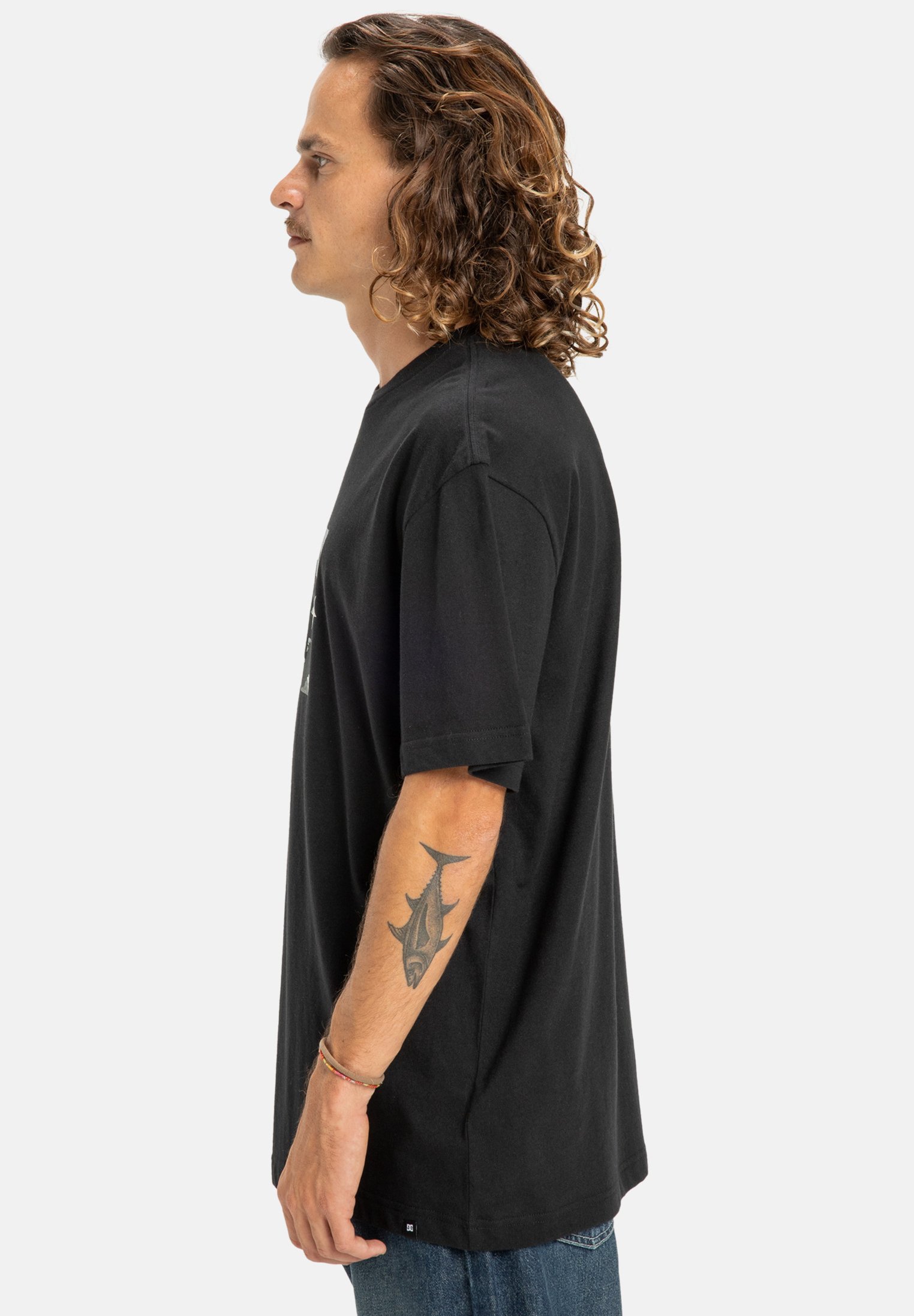DC Shoes STAR FILLED HSS - T-shirt met print - zwart