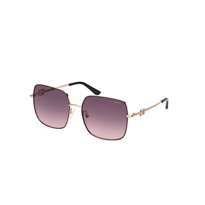 Gafas de sol cuadradas para mujer Guess 7906-H – Color 05B Negro con lentes degradadas ahumadas – Talla 58
