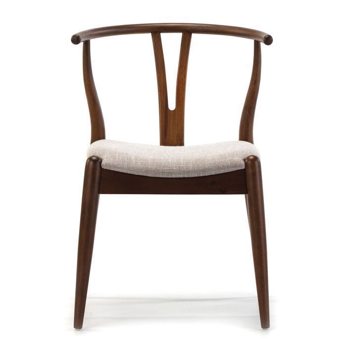 VS Venta-stock Pack 2 chaises Rustic, Couleur Noyer, Bois Massif, 55 cm (Longueur) 54,5 cm (Profondeur) 76 cm (Hauteur)