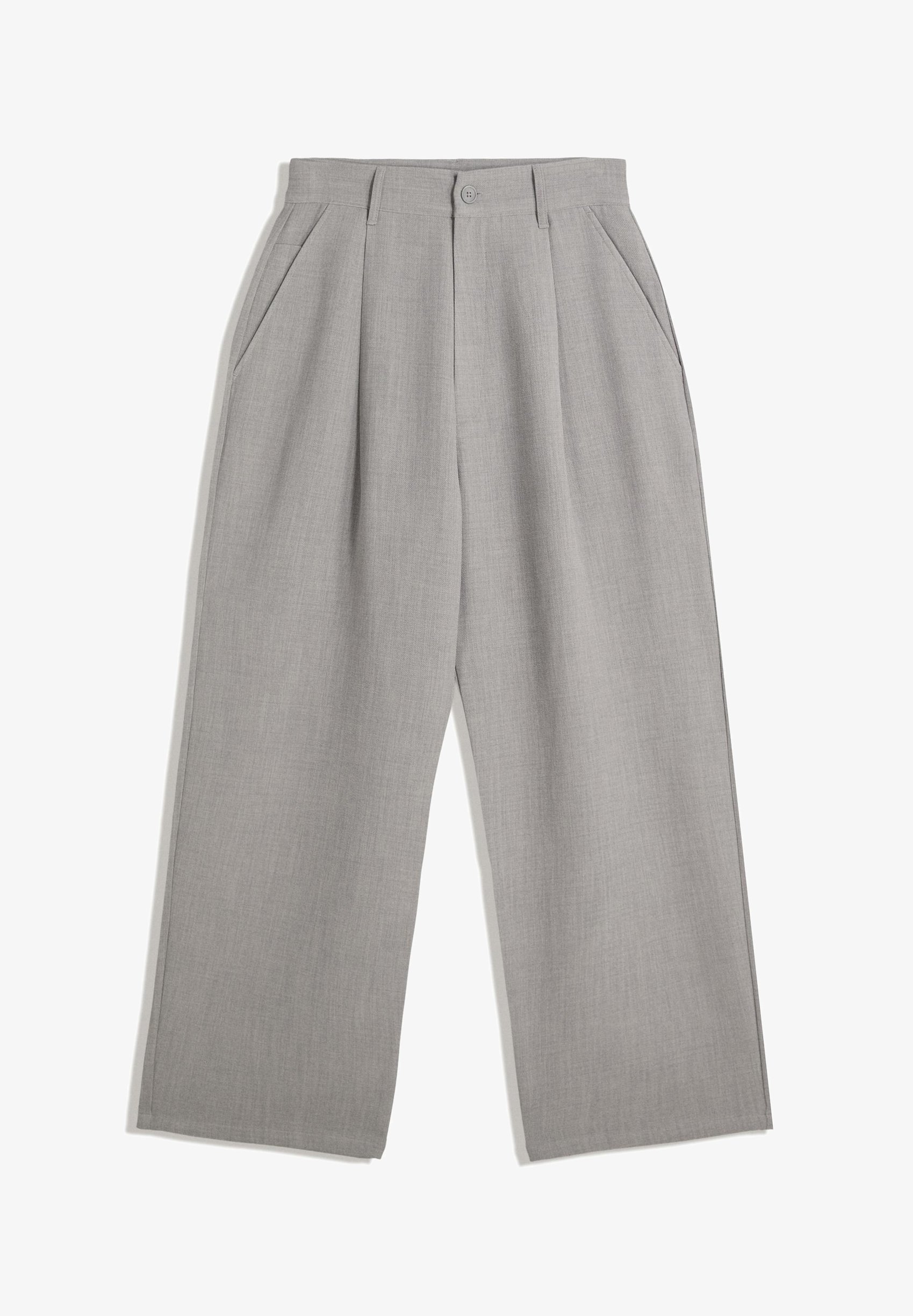 Bershka SUPER BAGGY - Broek - donkergrijs