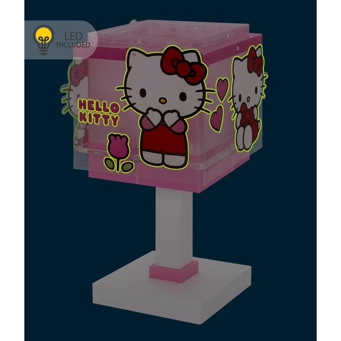 Dalber Lampe de chevet LED Hello Kitty pour enfant - Veilleuse rose décorative