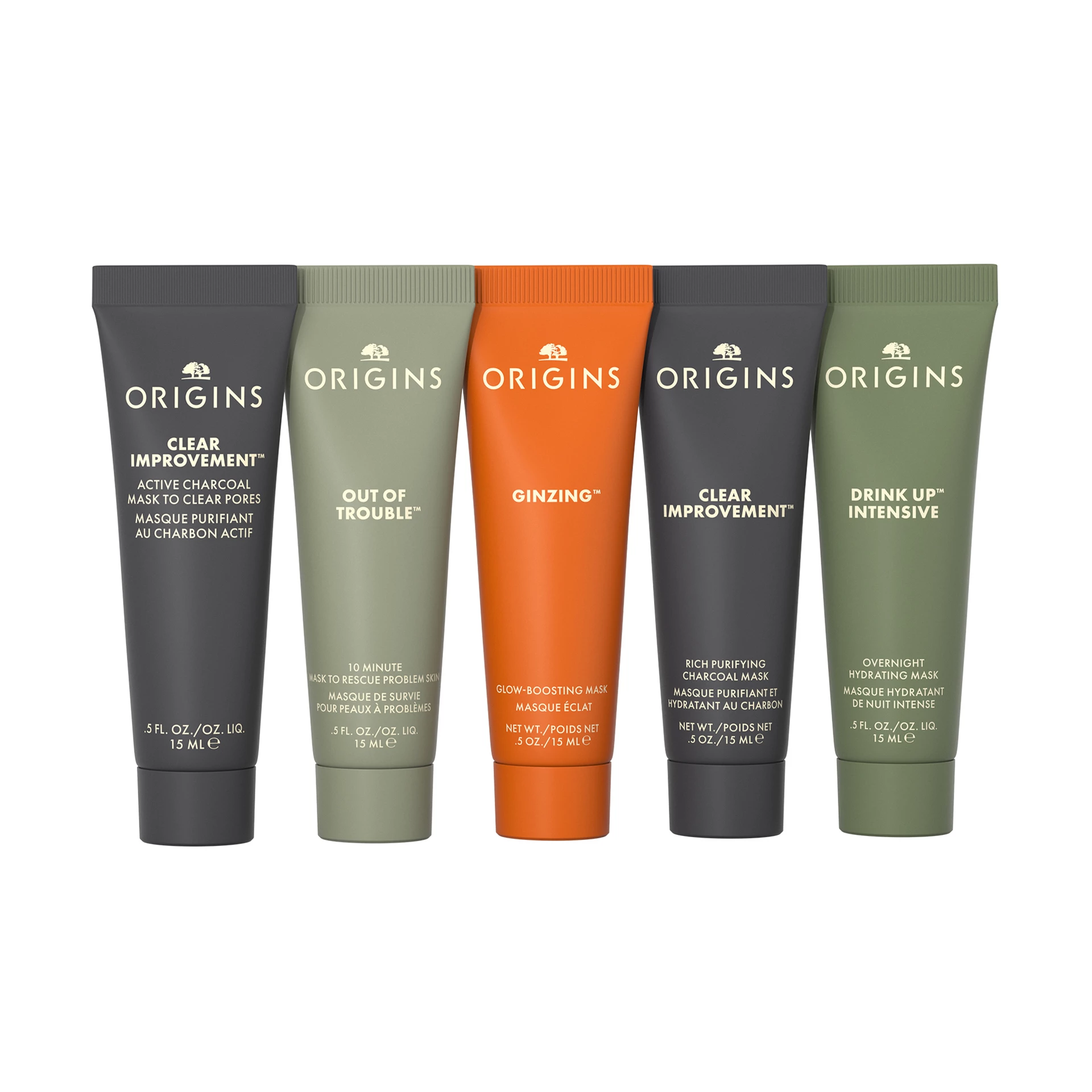 Set cadou Multi-Maskers cu cinci mini produse esențiale pentru mască - Origins