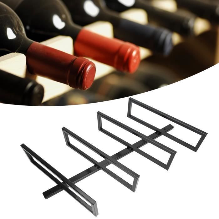 Shipenophy Iron Wall-Mounted Wine Rack, Storage Shelf for Kitchen, Home, or Bar