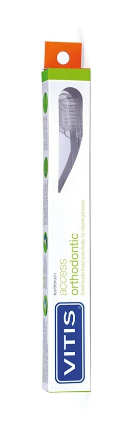 DENTAID VITIS Vitis Orthodontic Access Zahnbürste für Menschen mit Zahnspangen