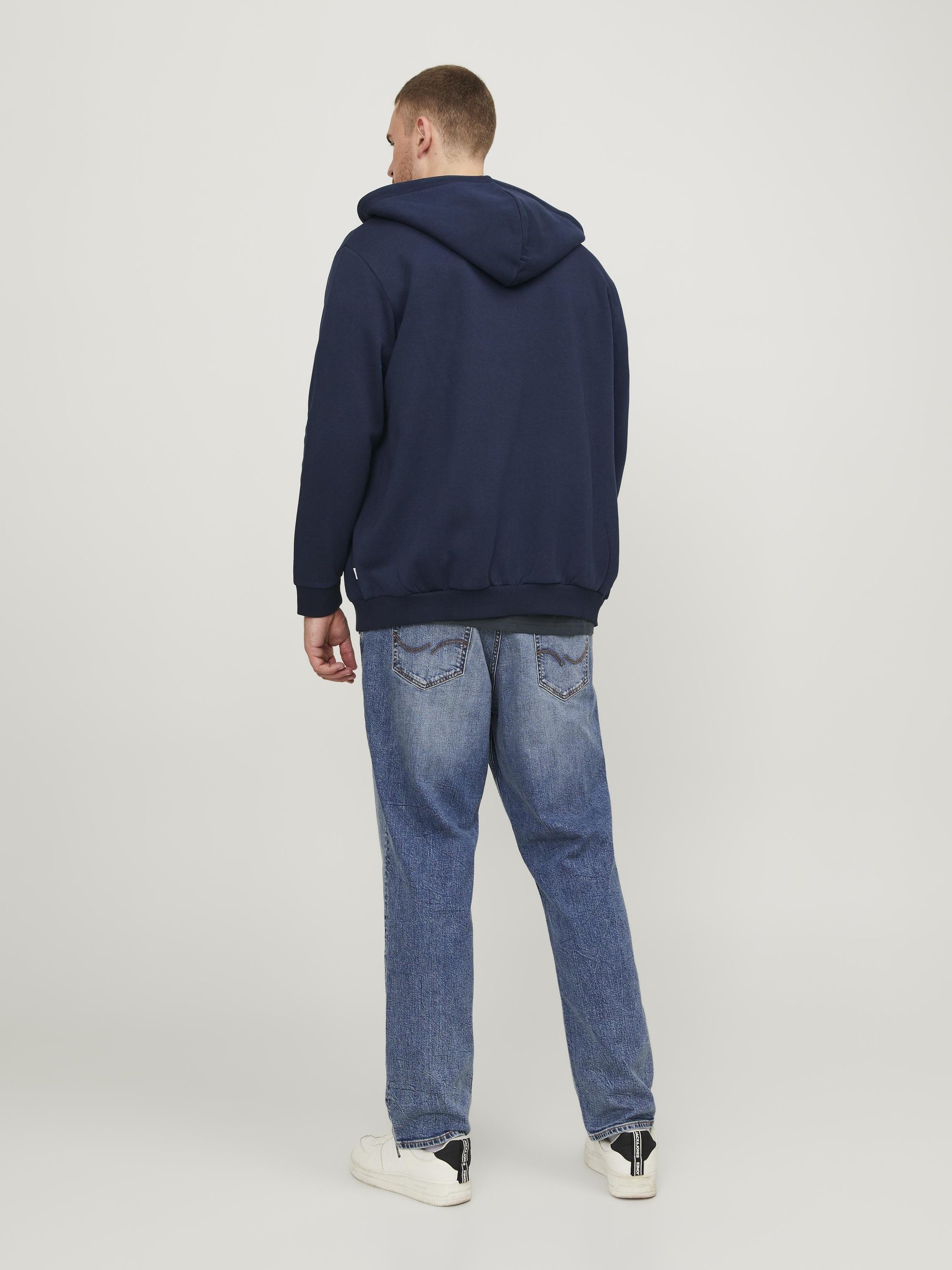 Jack & Jones JJEBRADLEY PLUS - Sweatshirt met rits - marineblauwe blazer