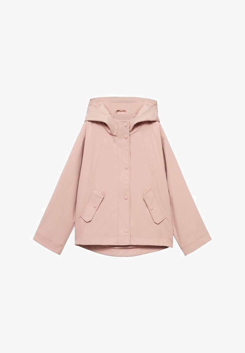 Veste imperméable à capuche Mango Kids RAIN HOODED - rose