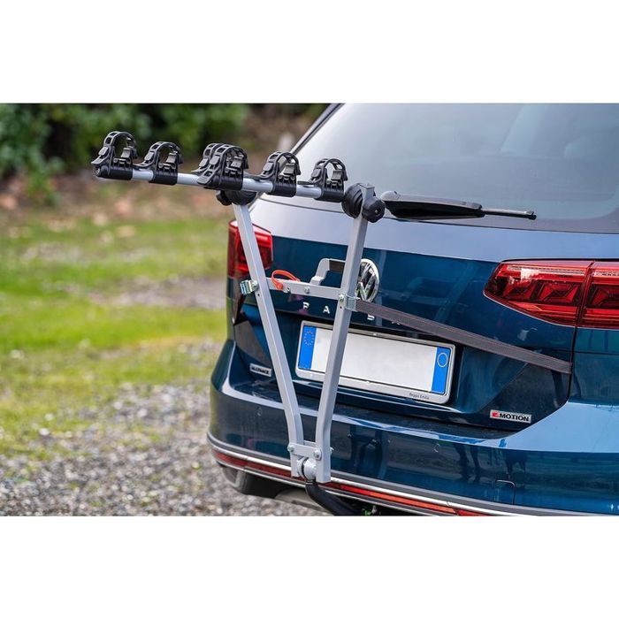Rear bike rack - Driver - Universal model - Lacquered steel - Max load 300 kg - 3 bikes