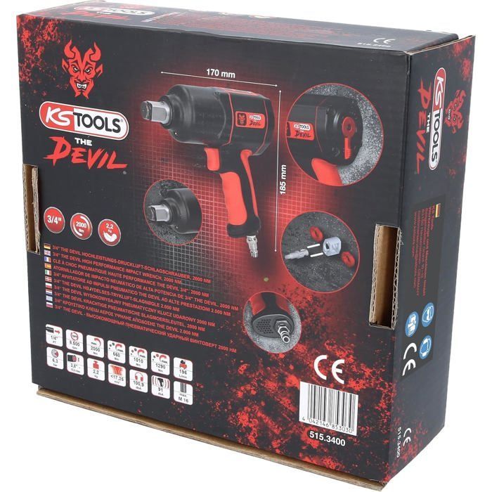 Llave de impacto - KS TOOLS - Mini neumática de 1/2