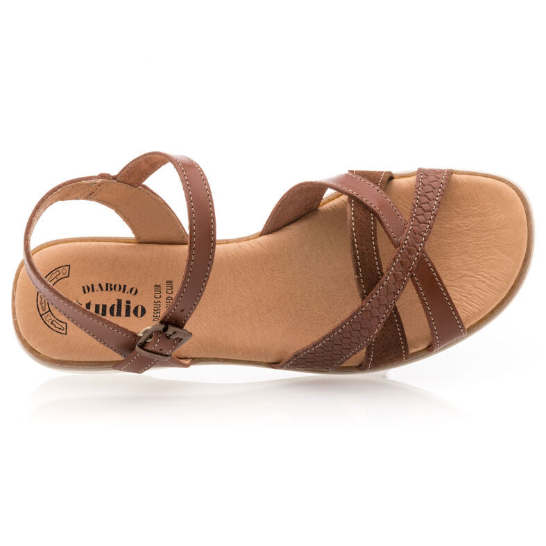 Brune sandaler / sko med åpen tå til dame