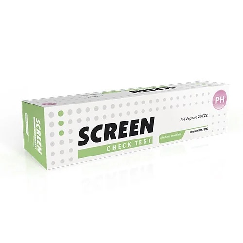 SCREEN ITALIA Teste de pH vaginal, 2 unidades, para autodiagnóstico de vaginose bacteriana.