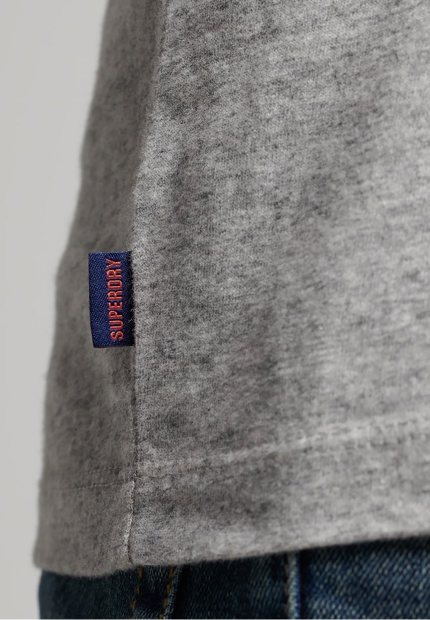 Superdry & Co top met lange mouwen - gemêleerd lichtgrijs