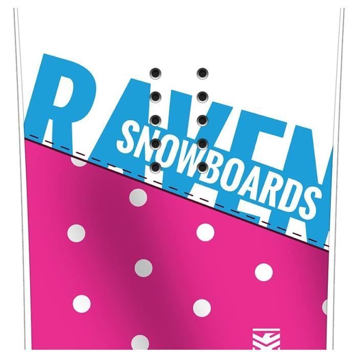 RAVEN Style Pink Snowboard - Versatile - Reverse Camber - Maneuverability - Snowboard Features