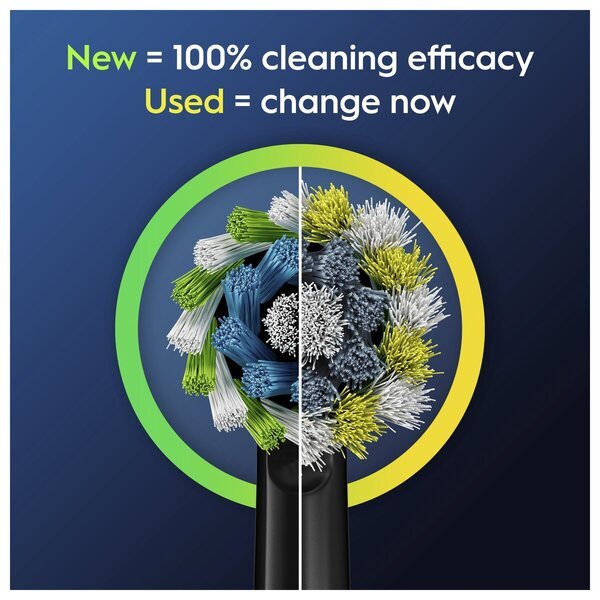 Oral-B Pro Cross Action glave četkice<br>crne, 8 komada
