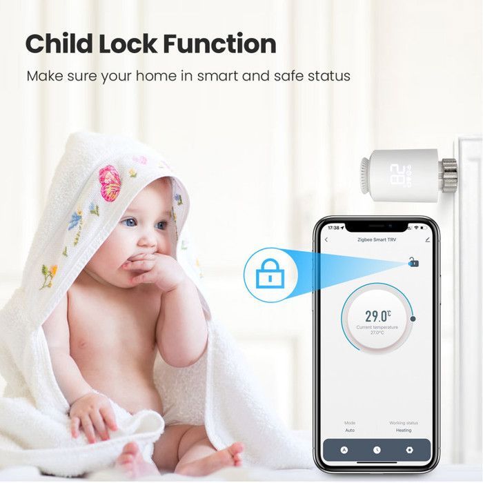 Tête Thermostatique Intelligente - ZigBee 3.0 Alexa Google - Programmation 7J - 2 Pack - Radiateur Chauffage Domotique