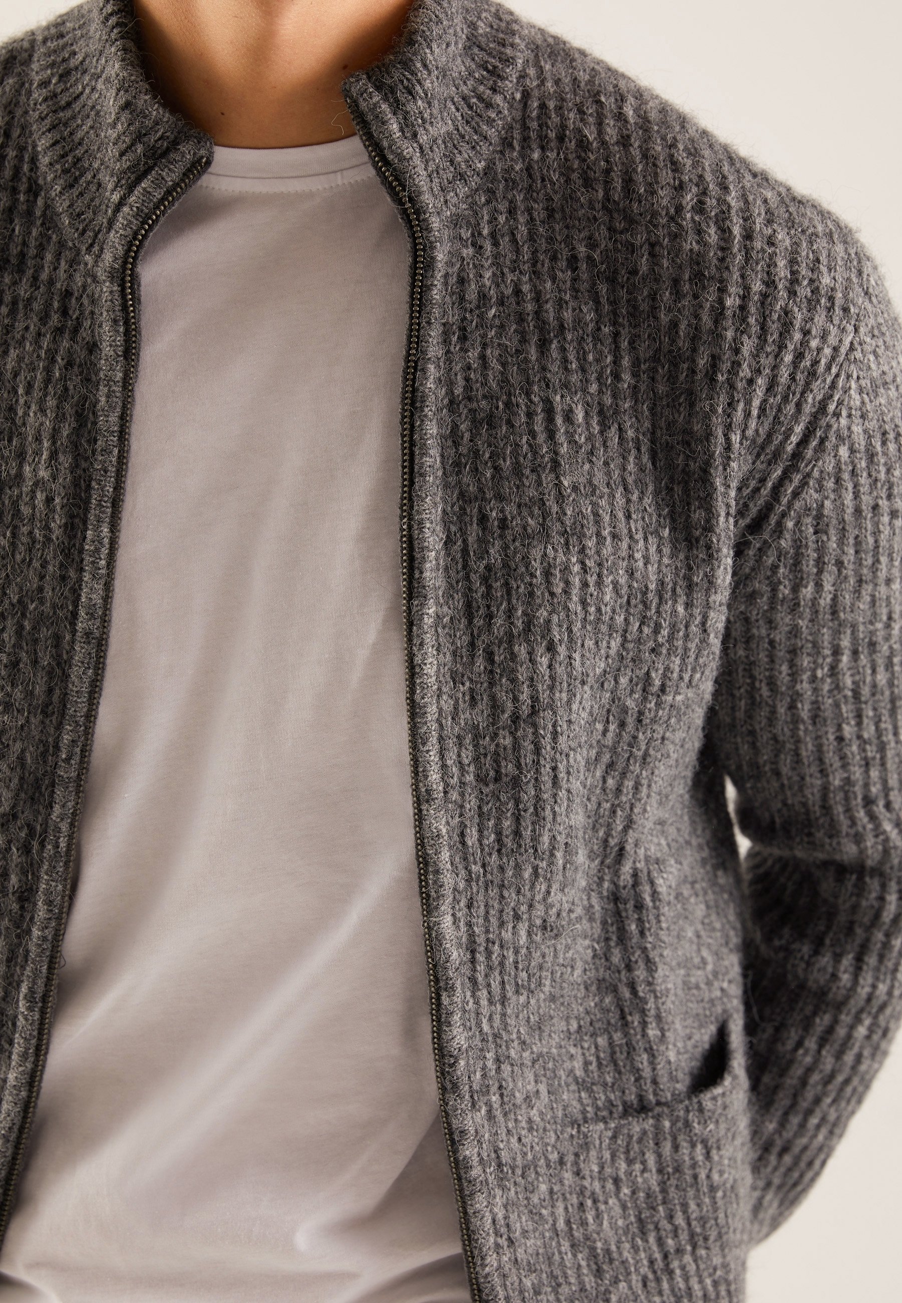 Gilet Pier One - gris foncé chiné