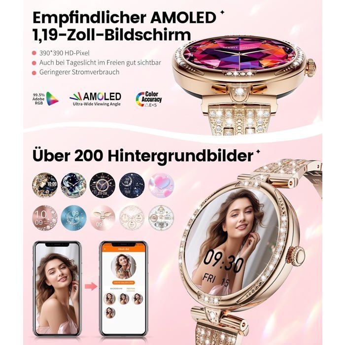 Montre Connectée Femme 1,19