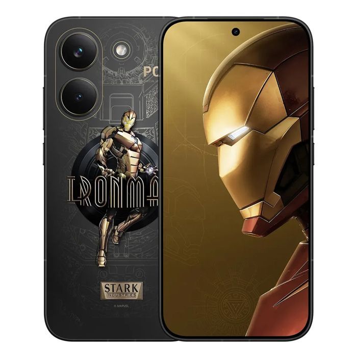 Smartphone Xiaomi POCO X8 Pro 5G con 12 GB di RAM e 512 GB di memoria interna - Edizione Iron Man, processore Dimensity 8500-Ultra, fotocamera Sony IMX882 da 50 MP con stabilizzazione ottica dell'immagine (OIS) e batteria da 6500 mAh.
