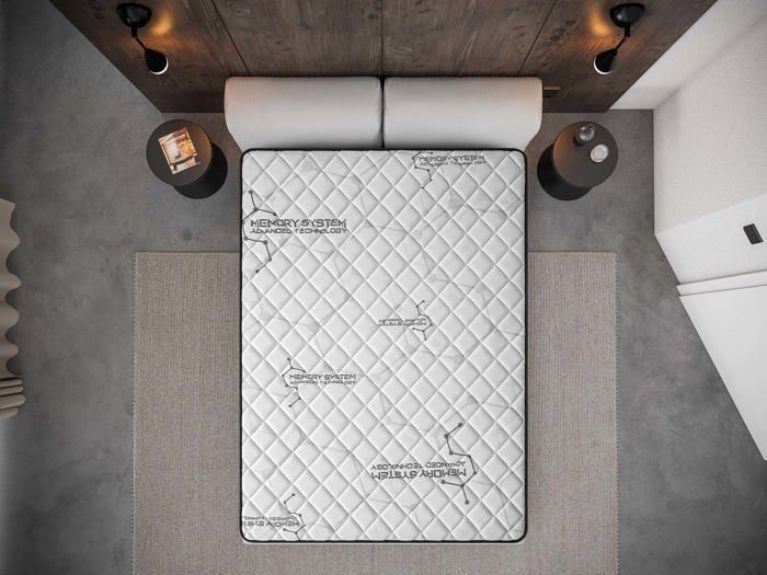 Colchón GAMMA 140x190 cm - 24 cm - Espuma viscoelástica - 7 zonas HR de 35 kg/m³ y AERO-LATEX - Ergonómico - Laterales para verano/invierno - Firme