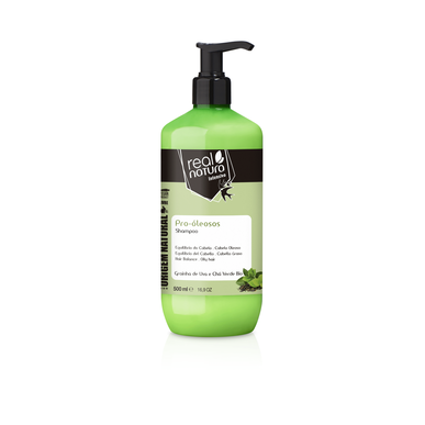 Real Natura Anti-glans Shampoo, Zoutvrij, Voor Vet Haar, 500 ml
