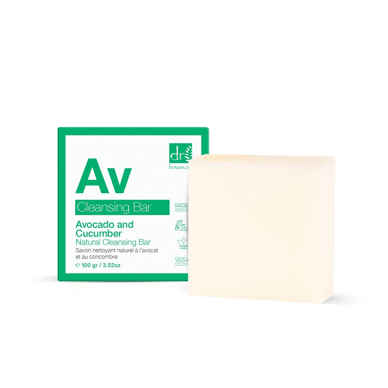 Apothecary Avocado and Cucumber Natural Cleansing Bar - Sapone, Detergente Mani