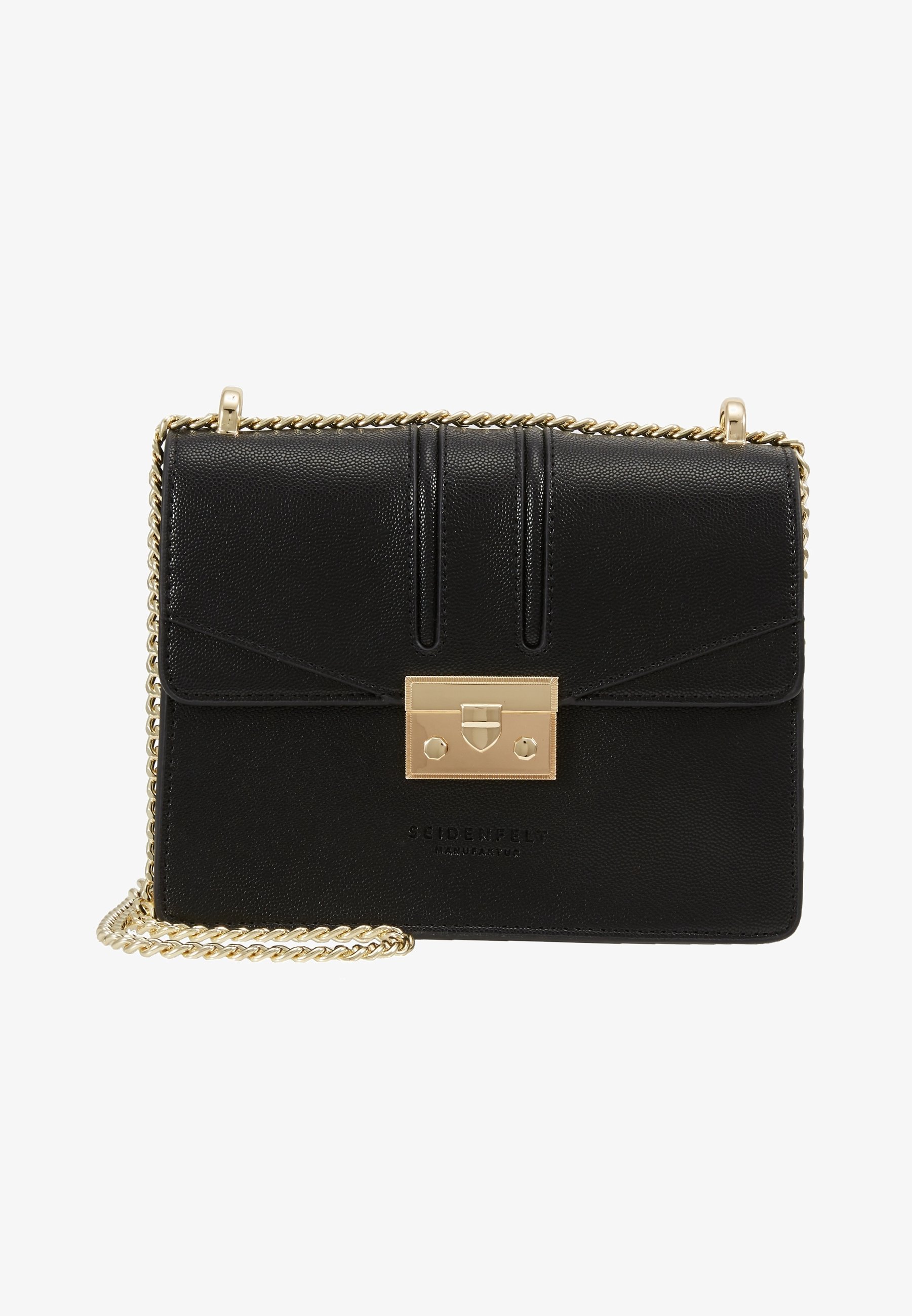 Seidenfelt Crossbodytas - zwart