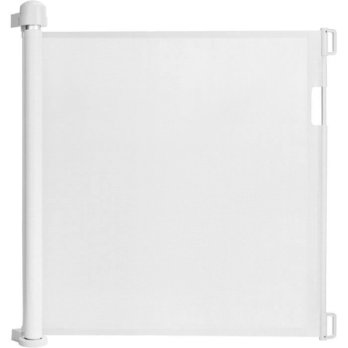 YUENFONG Extendable Stair Gate 0-150cm - For Babies and Pets, White