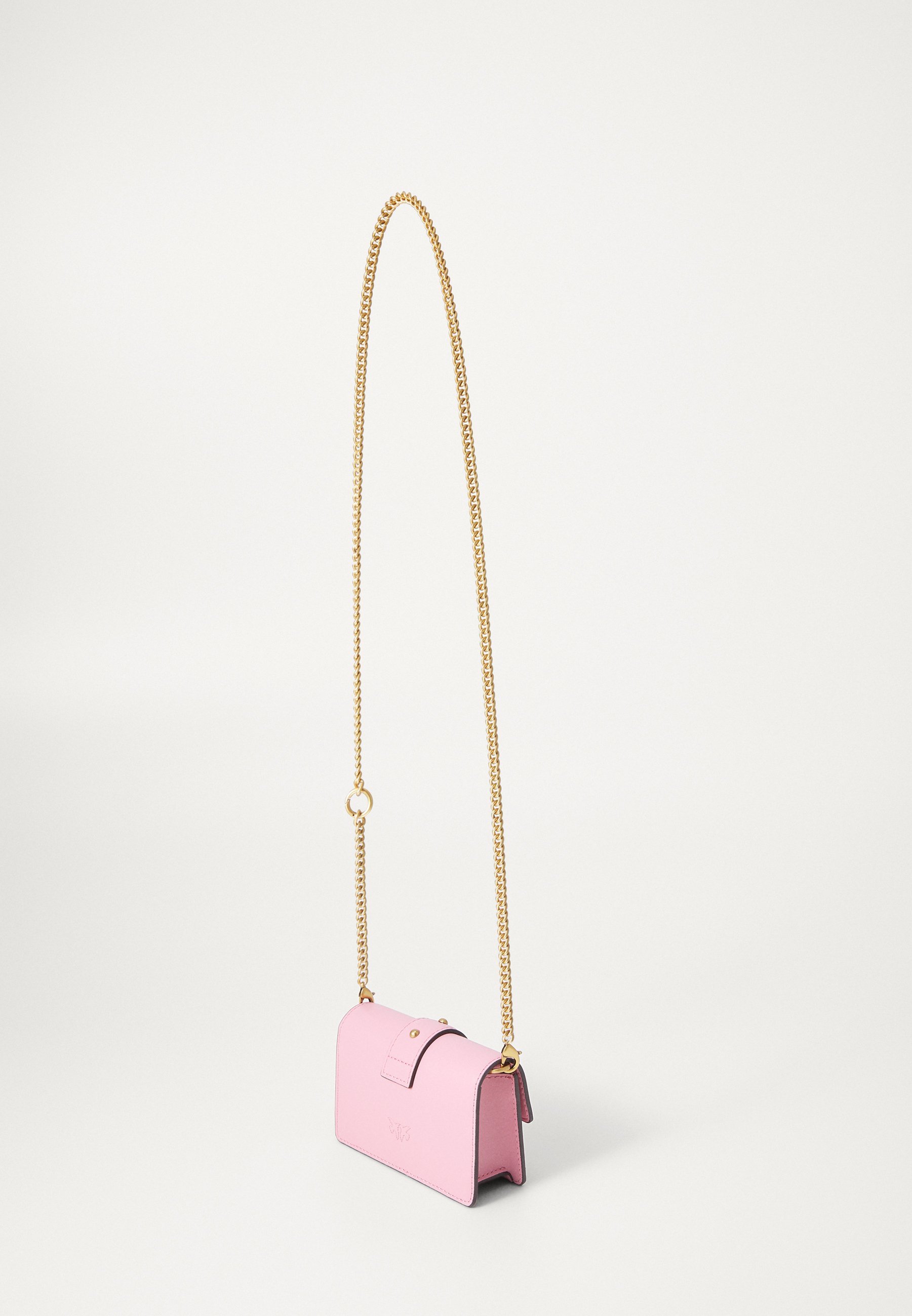 Pinko LOVE ONE MICRO - Borsa a tracolla - rosa rossore/oro antico