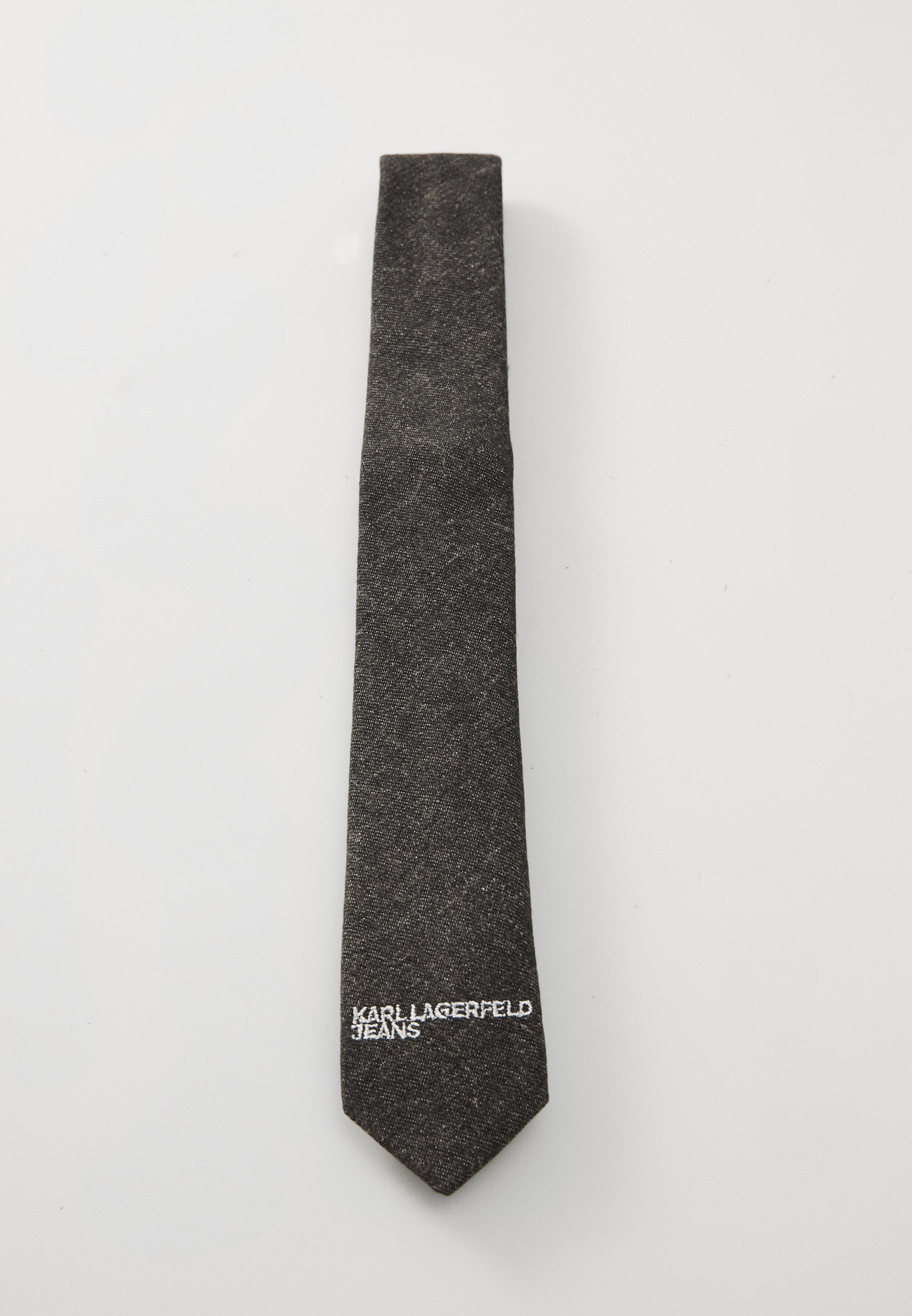 Karl Lagerfeld Jeans TIE UNISEX - Stropdas - visueel gewassen zwart