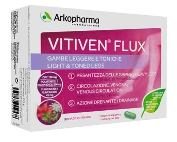 ARKOPHARMA Arkopharma Vitiven Flux 30 kapsul Lahke in napete noge