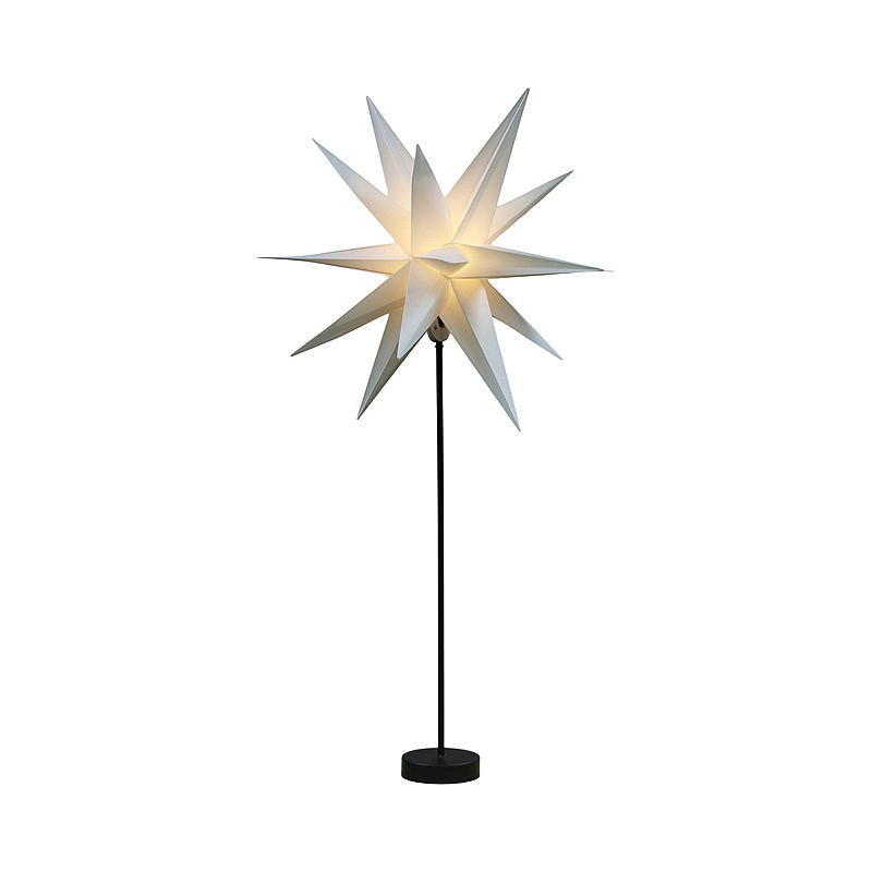 Light IT Julstjärna Blå Is 46 cm, på fot