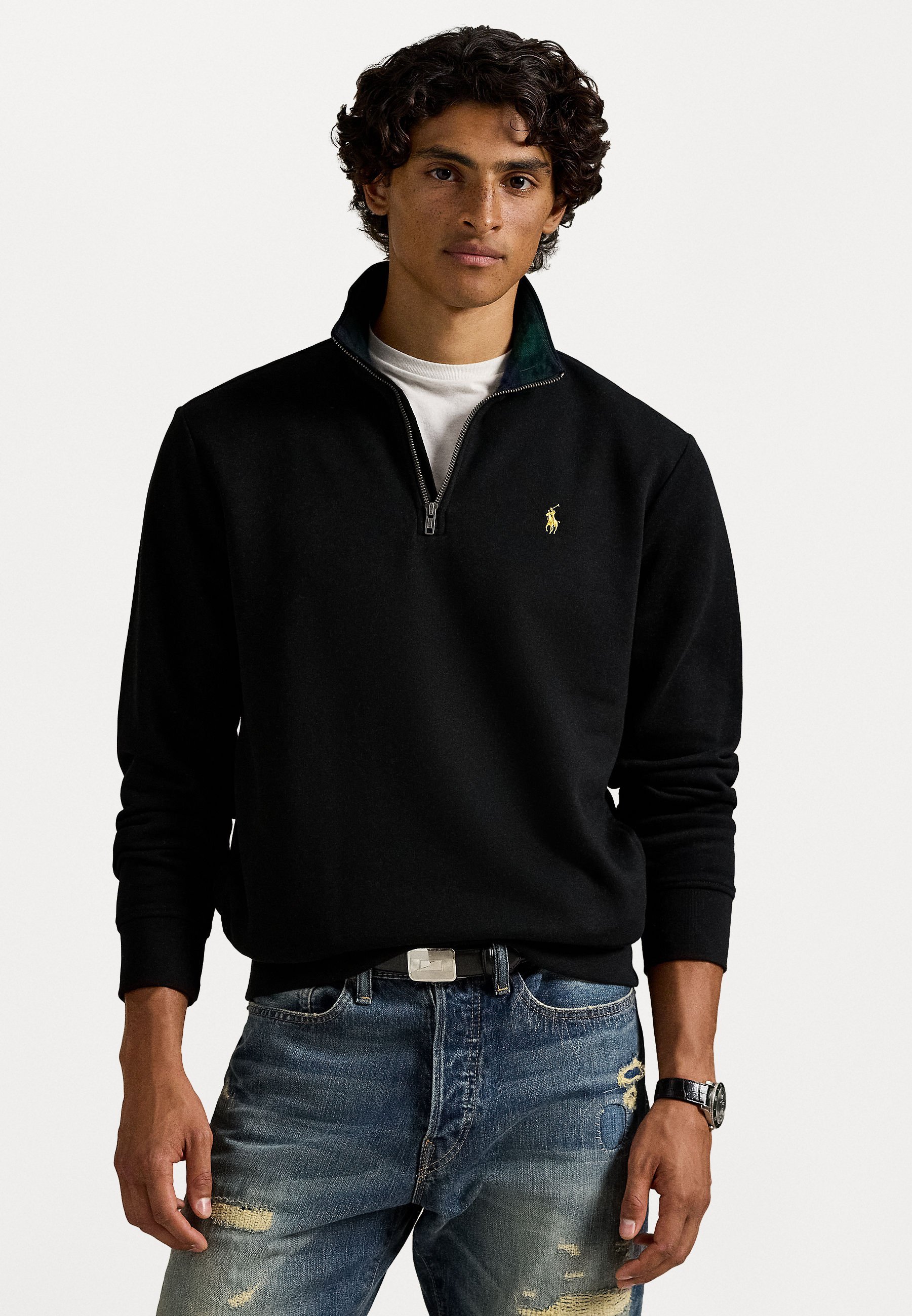 Felpa Polo Ralph Lauren THE RL con cerniera a un quarto - Felpa - nera