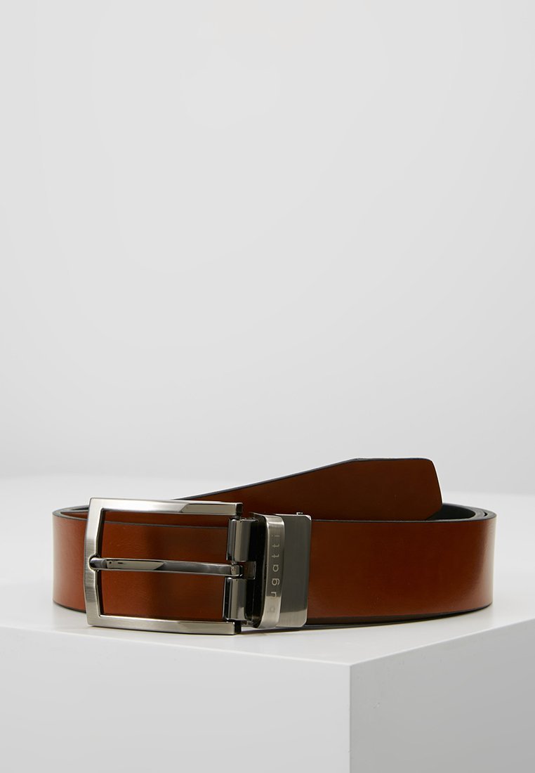 Bugatti REGULAR - Cintura business - cognac/nero