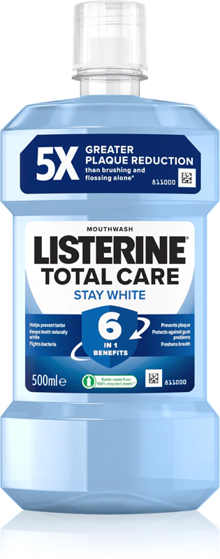 Ústní voda Listerine Stay White s bělicími účinky