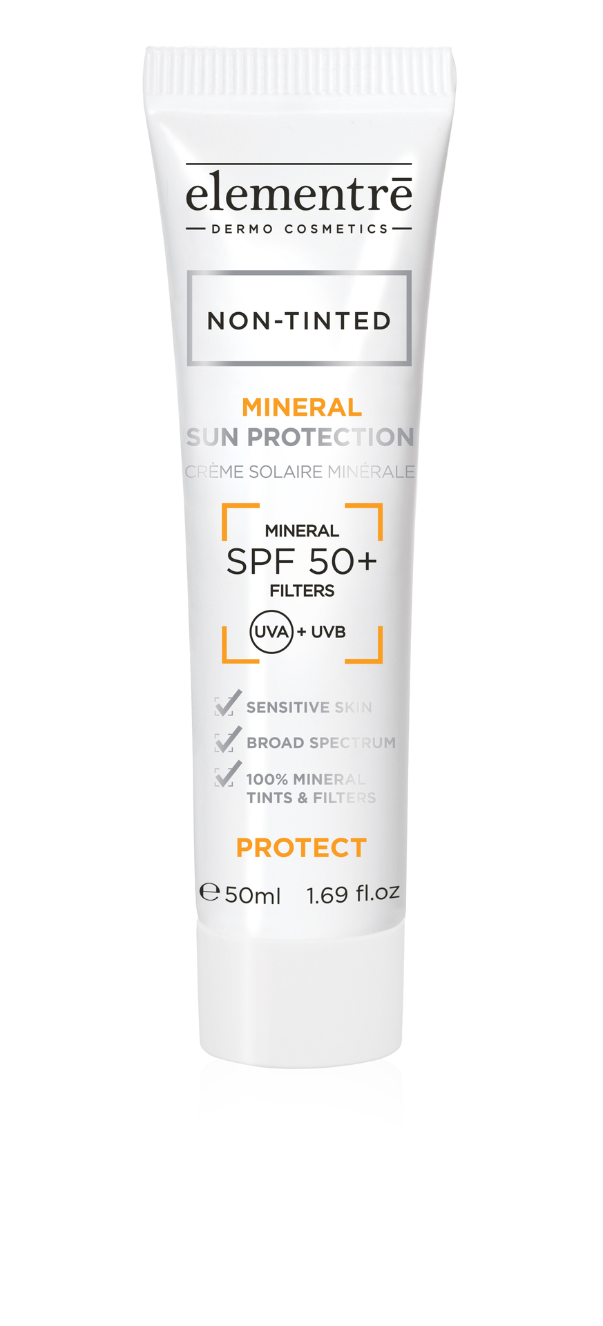 Protecție solară minerală SPF50+ fără colorare 50 ml - elementrē