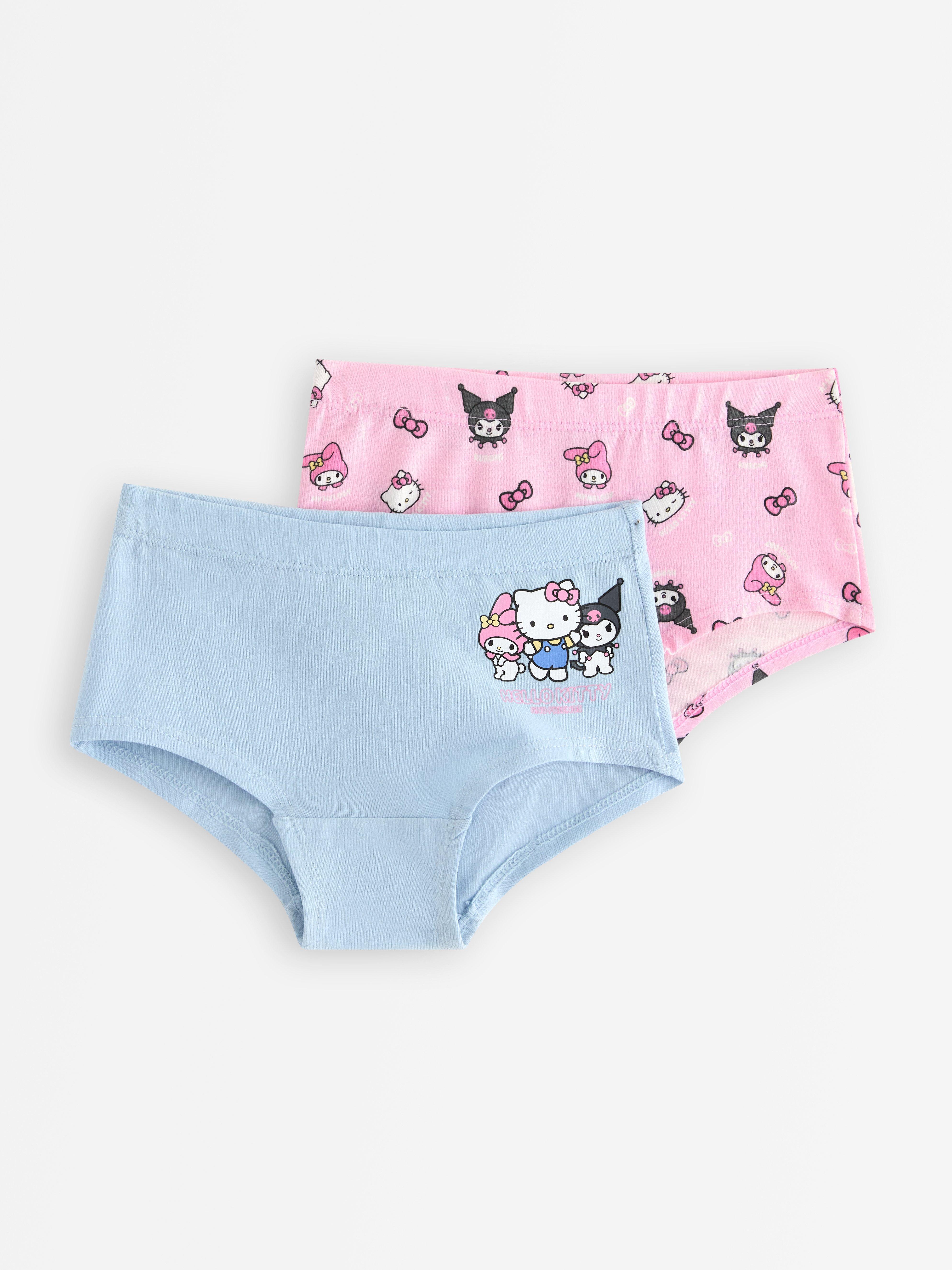 Paket od 2 hipster gaćice Hello Kitty svijetloplave boje