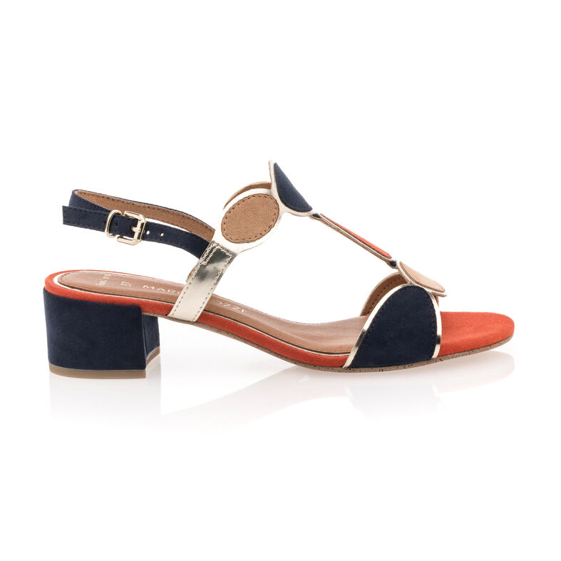 Blauwe sandalen/open teenschoenen voor dames
