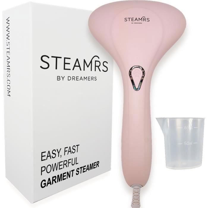 STEAMRS - Défroisseur vapeur de luxe puissant - Défroisseur à main - Rose