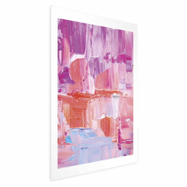 Plakat Kolorowe Pociągnięcia 30x21 cm