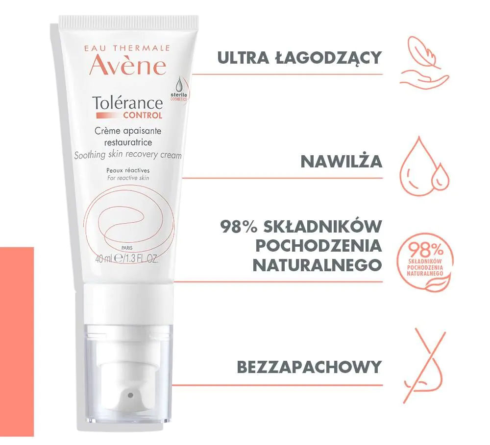 Avène Tolerance Control Krem łagodząco-regenerujący