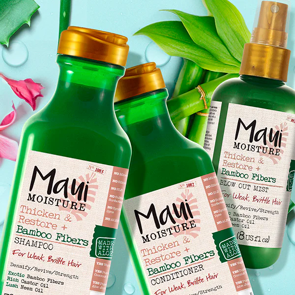 Maui Moisture Thicken & Restore+ bambukuitushampoo 385ml